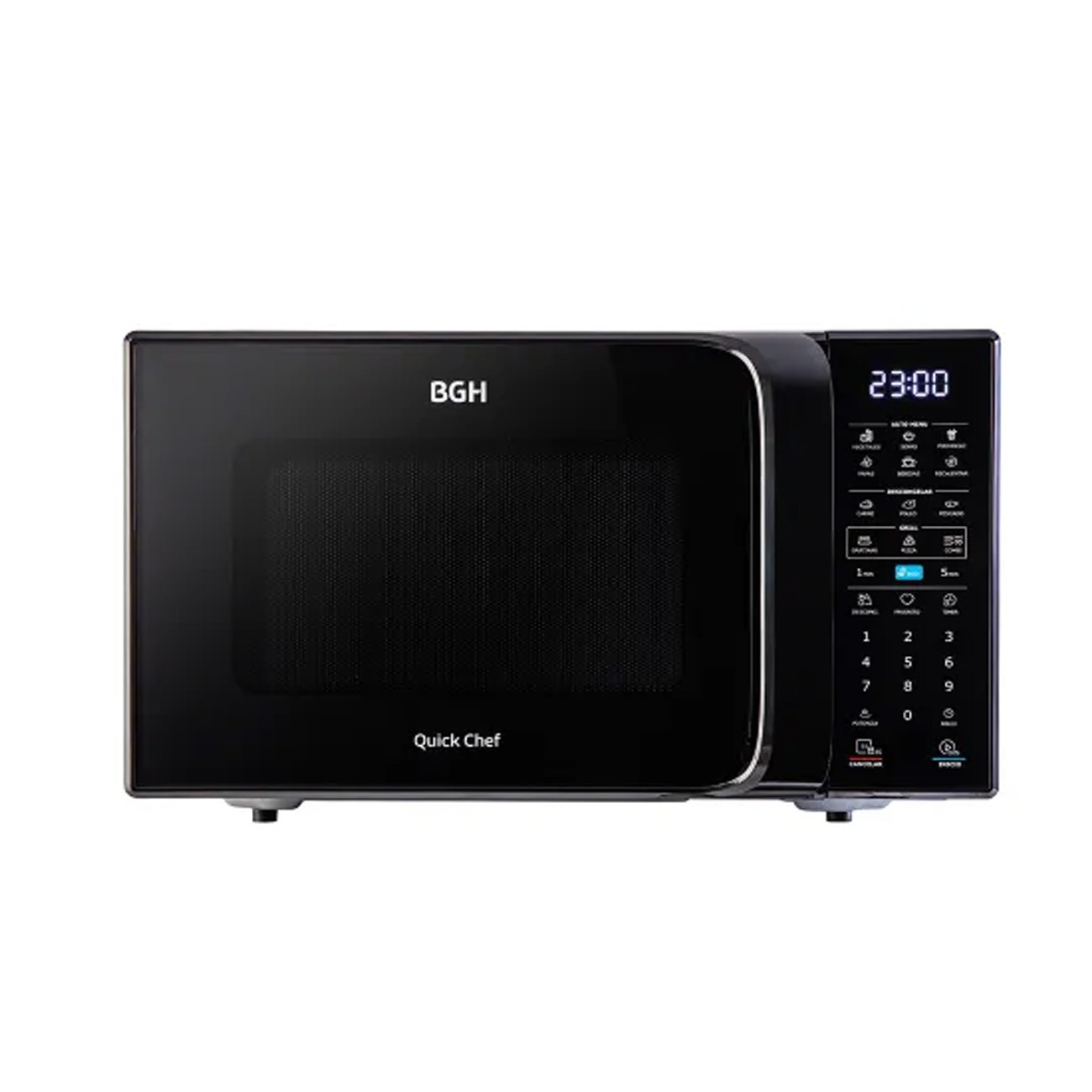 Imagen Microondas 23l Bgh Q.chef Dig Negro B223dn20 Grill