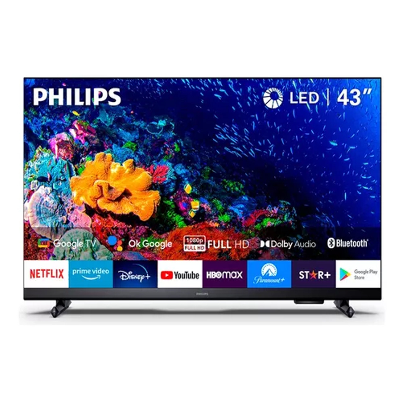 Imagen Tv Led Smart 43" Philips 43pfd6918/77 Google